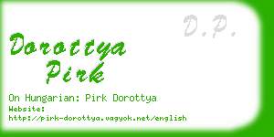 dorottya pirk business card